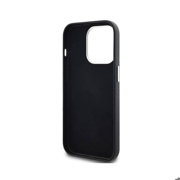 Coque för iPhone 14 Pro Hotel RSG Texturerad Grained Eleganta Karl Lagerfeld Svart