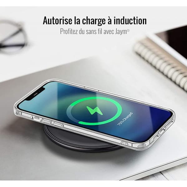 iPhone 16 Pro Transparent Slitthölje Kompatibel med Trådlös Laddning Jaym