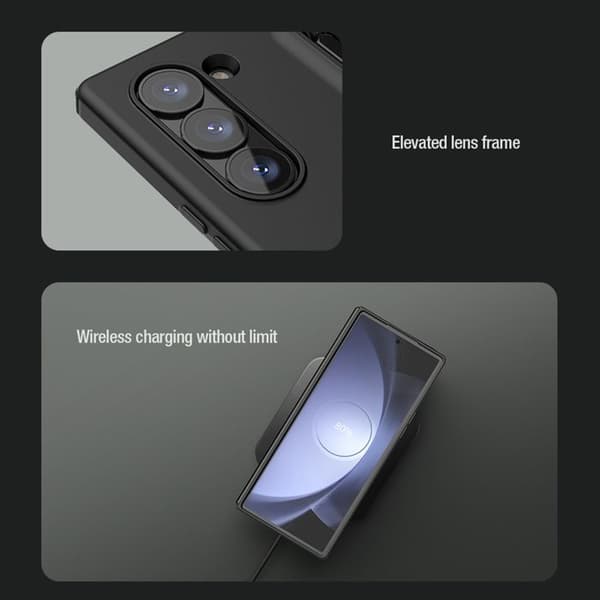 Skyddsväska för Galaxy Z Fold6 i silikon med plats för S Pen Nillkin svart