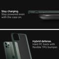 Miniatyrbild 3 av 4: Spigen iPhone 11 Pro Max [Ultra Hybrid] stötfångare förstärkt fodral, genomskinlig baksida, anti-skrapa - nattgrön (ACS00411)