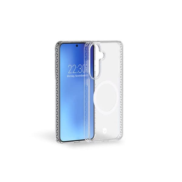 Coque för Samsung Galaxy S25 Förstärkt 3M Magnet Ursprung Frankrike Garanti Styrka Fodral Transparent