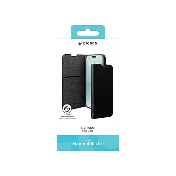 Coque och telefonfodral Honor Folio Wallet 65% GRS Honor 400 Lite Svart