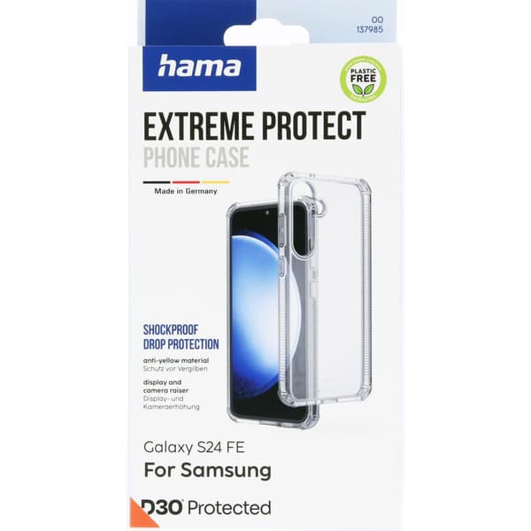 Hama Samsung Galaxy S24 FE Kuori Extreme Protect Läpinäkyvä