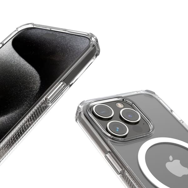 Hama iPhone 15 Pro Kuori Extreme Protect MagLine Läpinäkyvä