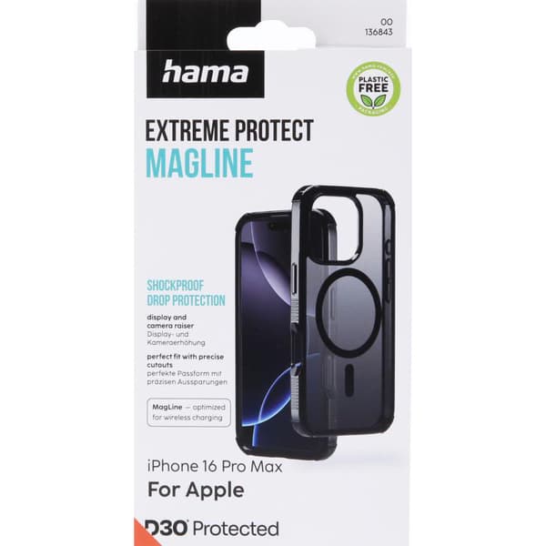 Hama iPhone 16 Pro Max Skal Extreme Protect MagLine Svart