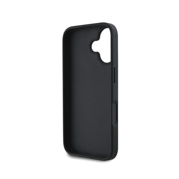 PU-vadderad ficka för iPhone 16 med lyxig design från Karl Lagerfeld Svart