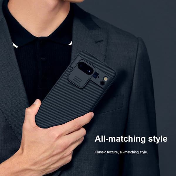 Coque CamShield Pro Coulissant för Google Pixel 8 Pro Ultra Hård Nillkin Svart