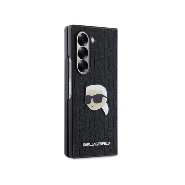 Skyddande skal för Galaxy Z Fold 6 Saffiano Monogram Karl Head Karl Lagerfeld Svart
