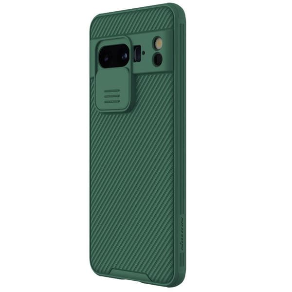Coque CamShield Pro Coulissant för Google Pixel 8 Pro Ultra Hård Nillkin Mörkgrön