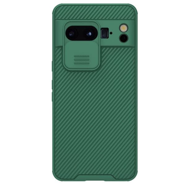Coque CamShield Pro Coulissant för Google Pixel 8 Pro Ultra Hård Nillkin Mörkgrön