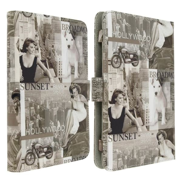 Housse Etui Folio Akashi Design Hollywood Tablet 7'' till 8'''