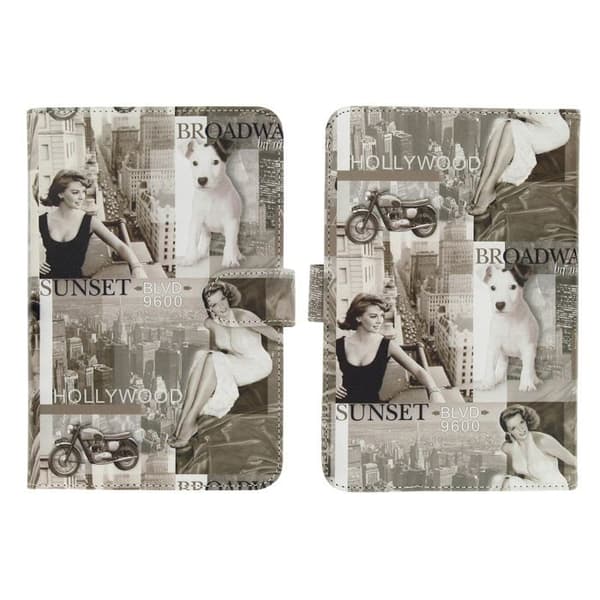 Housse Etui Folio Akashi Design Hollywood Tablet 7'' till 8'''