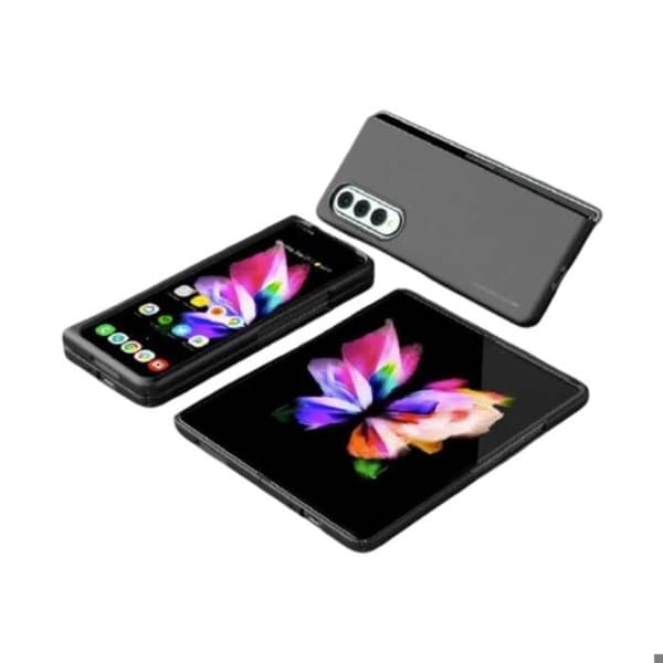 Skal för Samsung Galaxy Z Fold 5 Förstärkt SuperGrip Mercury Svart