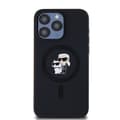 Miniatyrbild 3 av 6: Skal till iPhone 15 Pro Max - Karl Lagerfeld Silikonring MagSafe (KLHMP15XSCMKCRHK) - Karl&amp;Choupette