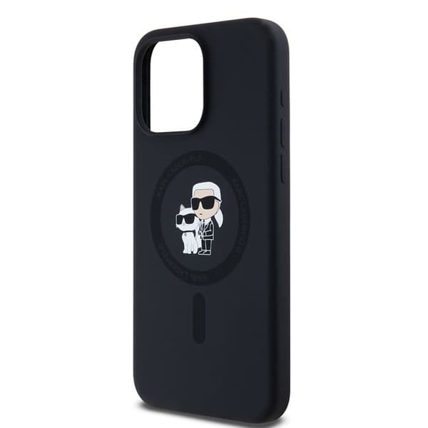 Skal till iPhone 15 Pro Max - Karl Lagerfeld Silikonring MagSafe (KLHMP15XSCMKCRHK) - Karl&Choupette