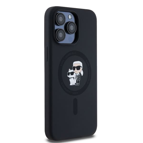 Skal till iPhone 15 Pro Max - Karl Lagerfeld Silikonring MagSafe (KLHMP15XSCMKCRHK) - Karl&Choupette