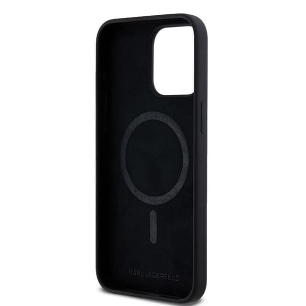 Skal till iPhone 15 Pro Max - Karl Lagerfeld Silikonring MagSafe (KLHMP15XSCMKCRHK) - Karl&Choupette