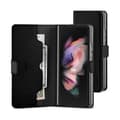 Miniatyrbild 1 av 2: Fodral för Galaxy Z Fold 4 Foliomagnet med sedelholdare Mercury Svart