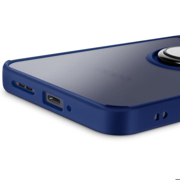 Coque för Oppo Reno 13 Magnetisk Ring Genomskinlig Blå Natt