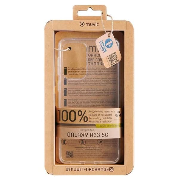 Coque Étui Recycletek - Muvit - Samsung Galaxy A33 5G - Transparent - 100% Recyclat