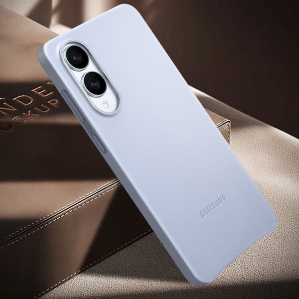 Coque för Samsung Galaxy S25 Edge Läder Kindsuit Original Samsung Ljusblå