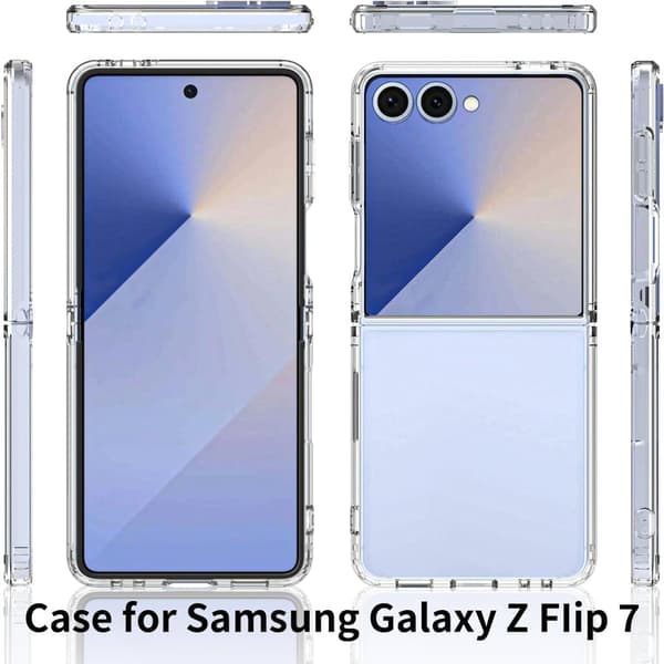 Läpinäkyvä Samsung Z Flip 7 -kotelo