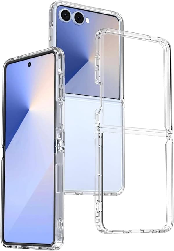 Läpinäkyvä Samsung Z Flip 7 -kotelo
