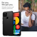 Miniatyrbild 3 av 4: Telefonfodral - Spigen-telefonbumper - ACS01896 - Liquid Air-fodral kompatibelt med Pixel 5 - Svart
