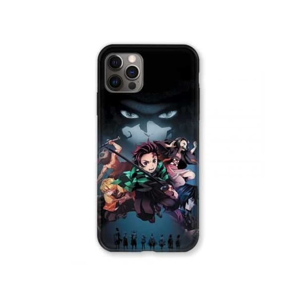 Förstärkt skal för Iphone 13 (6.1) Manga Demon Slayer svart