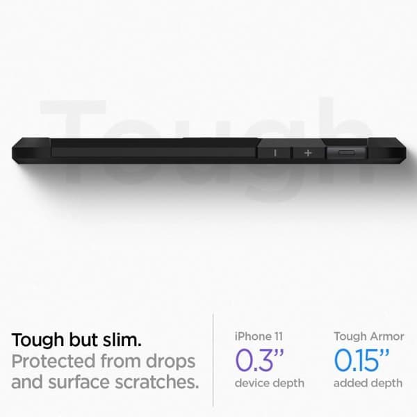 Spigen iPhone 11 [Tough Armor] Triple Protection Case - Svart (076CS27190)