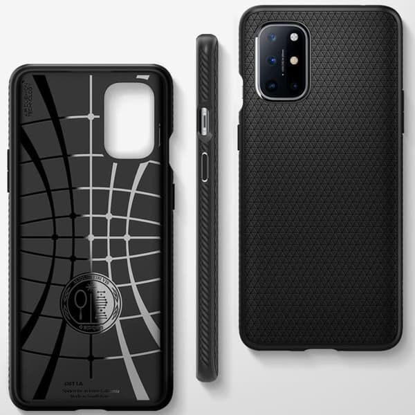 Coque - SPIGEN - Liquid Air - Svart - Skydd mot repor - Stötdämpning