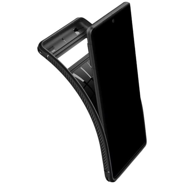 Fodral - SPIGEN - Robust rustning - Google Pixel 7 - Svart - Silikon - Optimalt skydd