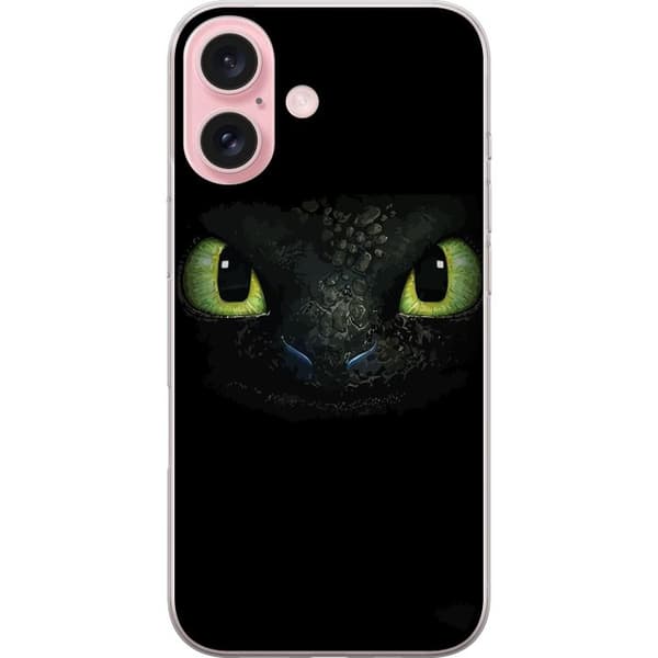 Apple iPhone 16 Genomskinligt Skal How to Train Your Dragon (Draktränaren)