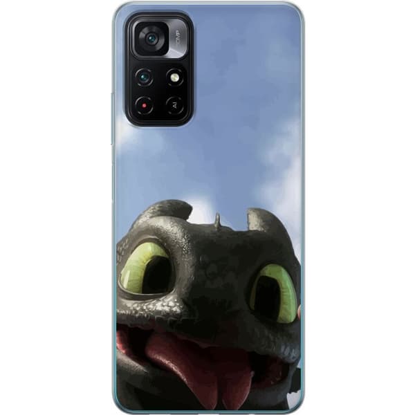 Xiaomi Poco M4 Pro 5G Genomskinligt Skal How to Train Your Dragon (Draktränaren)