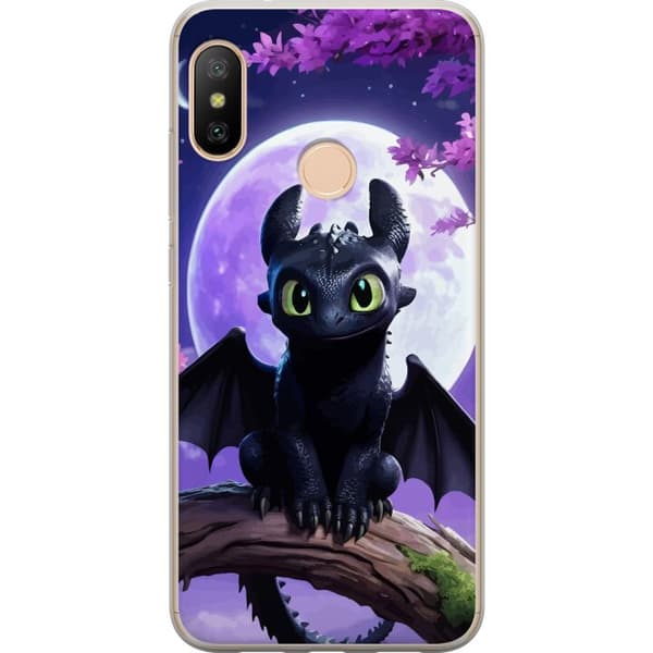 Xiaomi Redmi 6 Pro Gennemsigtig cover Dragetræneren