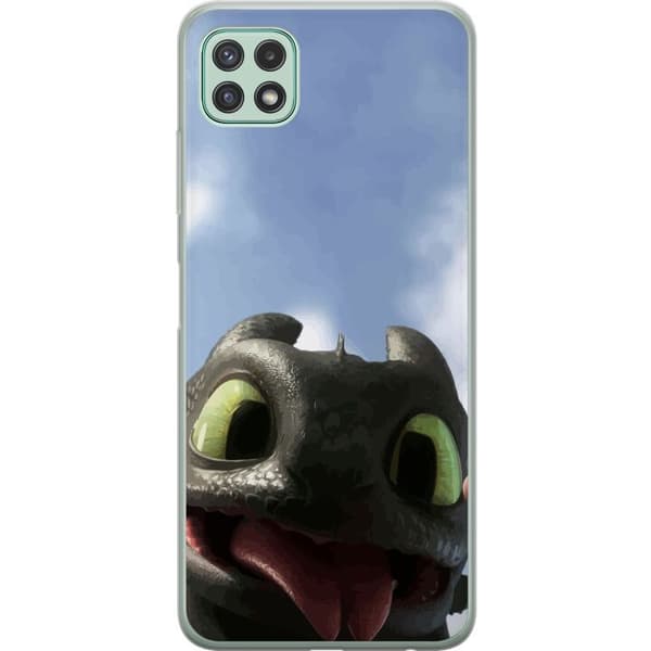 Samsung Galaxy A22 5G Genomskinligt Skal How to Train Your Dragon (Draktränaren)