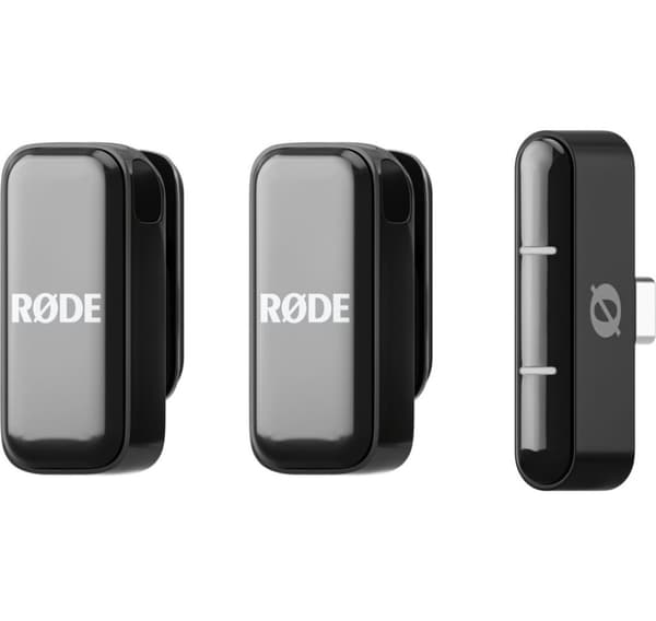 Rode trådløs mikrofon Wireless Micro USB-C, svart