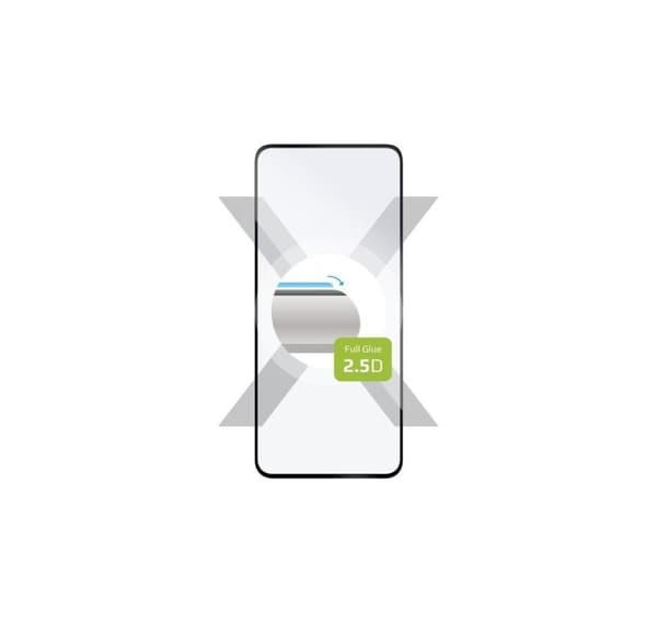 Kiinteä näytönsuoja, Samsung, Galaxy S25 Ultra, karkaistu lasi, musta, koko kansi 2.5D