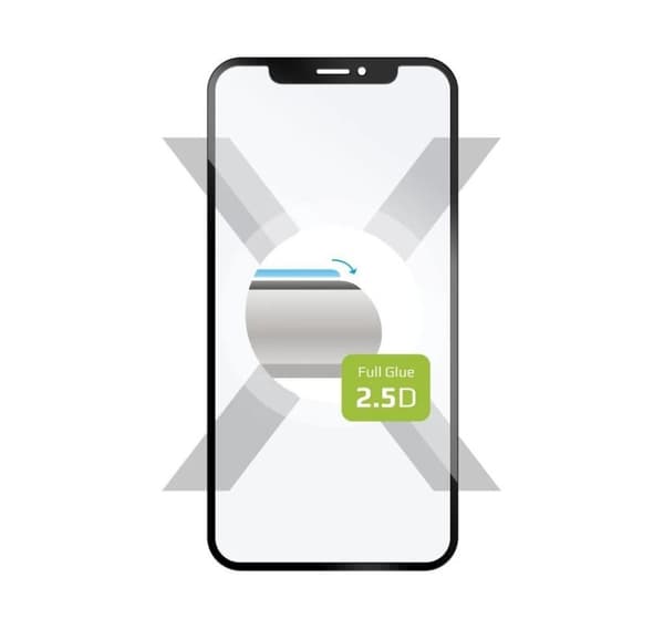 Kiinteä näytönsuoja, Samsung, Galaxy S25 Ultra, karkaistu lasi, musta, koko kansi 2.5D