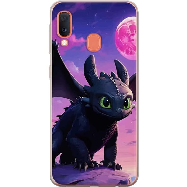 Samsung Galaxy A20e Genomskinligt Skal How to Train Your Dragon (Draktränaren)