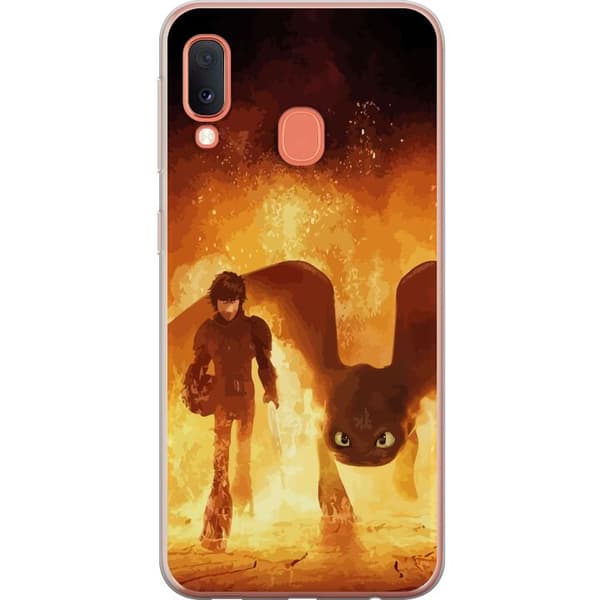 Samsung Galaxy A20e Gennemsigtig cover Drage Træner