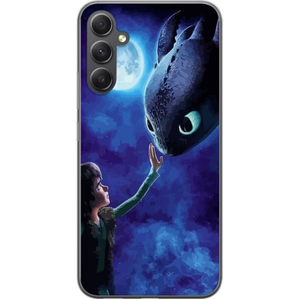 Samsung Galaxy A15 5G Genomskinligt Skal Draktränaren How to Train Your Dragon