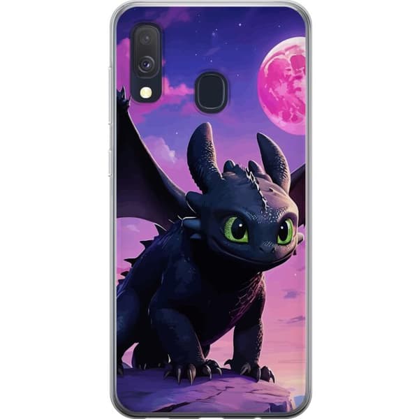 Samsung Galaxy A40 Genomskinligt Skal How to Train Your Dragon (Draktränaren)