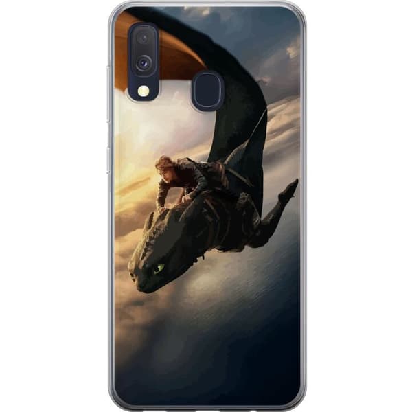 Samsung Galaxy A40 Gennemsigtig cover Drage Træner