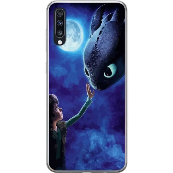 Samsung Galaxy A70 Gennemsigtig cover Dragetræneren