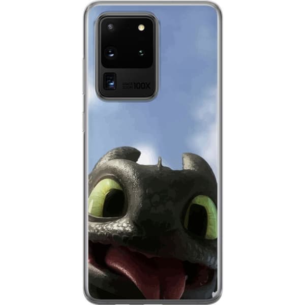 Samsung Galaxy S20 Ultra Genomskinligt Skal How to Train Your Dragon (Draktränaren)