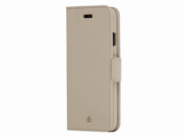 Dbramante 1928 New York 2-i-1 plånboksfodral för iPhone 7/8/SE 2020/SE 2022 beige/sanddyne