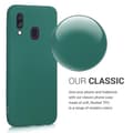 Miniatyrbild 3 av 4: Telefonfodral - kwmobile - Samsung Galaxy A40 - TPU - Mjuk - Mörkgrön