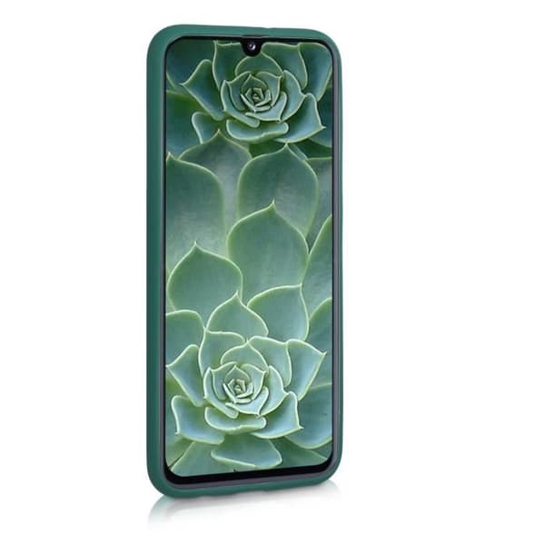 Telefonfodral - kwmobile - Samsung Galaxy A40 - TPU - Mjuk - Mörkgrön