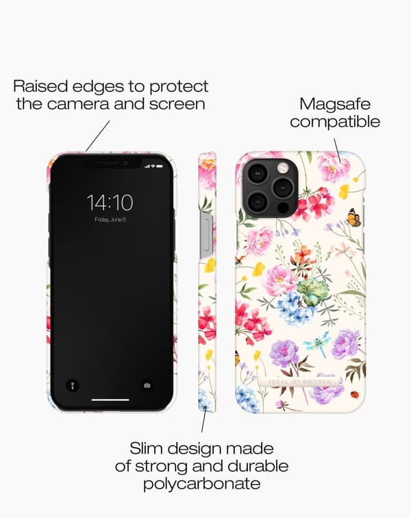 Printed Case MagSafe iPhone 12 / 12 Pro Forever Flower